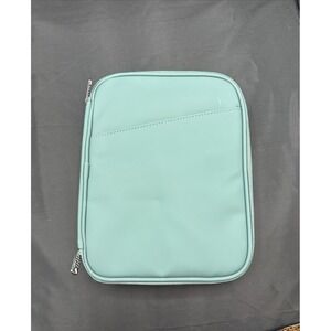 Padded Case Fits Standard Tablet/book/bible 10 x 8" Zip with inside pockets teal